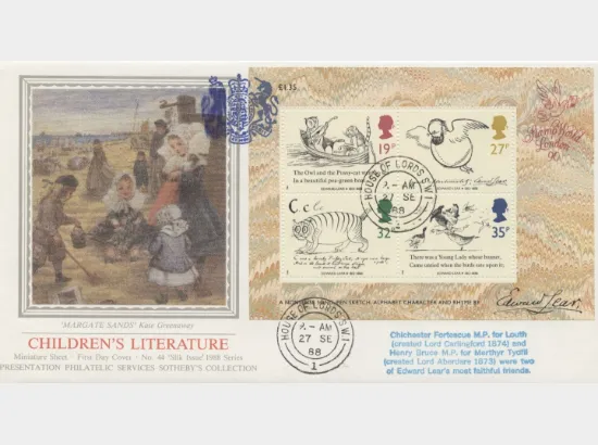 Edward Lear: Miniature Sheet