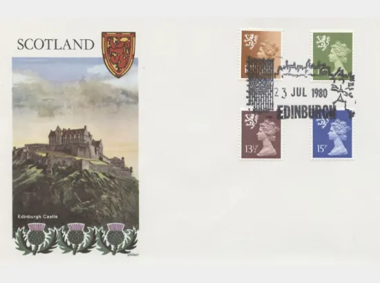 Scotland 12p, 13 1/2p, 15p