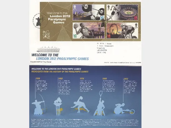 Welcome to the London 2012 Paralympic Games: Miniature Sheet