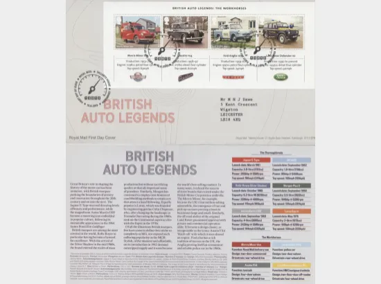 British Auto Legends: Miniature Sheet