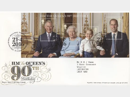 H M The Queen's 90th Birthday: Miniature Sheet
