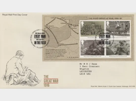 The Great War: Miniature Sheet