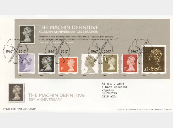 Machin Golden Anniversary: Miniature Sheet