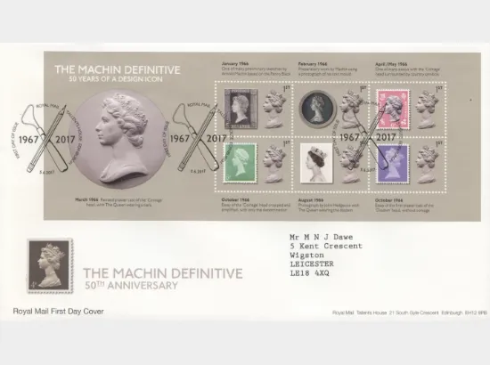 Machin Design Icon: Miniature Sheet