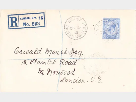 KGV: Profile Head: 2 1/2d Blue