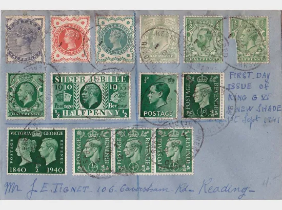 KGVI: 1/2d Pale Green