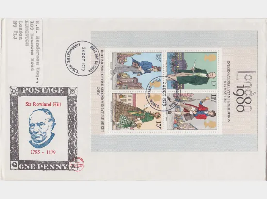 Rowland Hill: Miniature Sheet