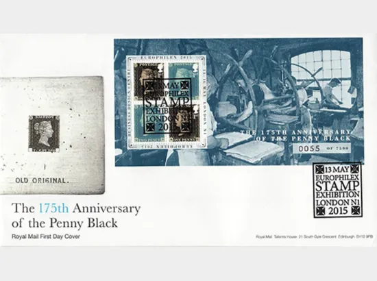 Penny Black: Europhilex Overprint: Miniature Sheet Penny Black: Europhilex Overprint: Miniature Sheet