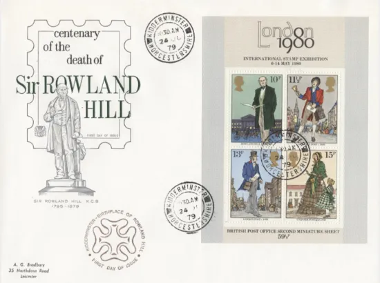 Rowland Hill: Miniature Sheet
