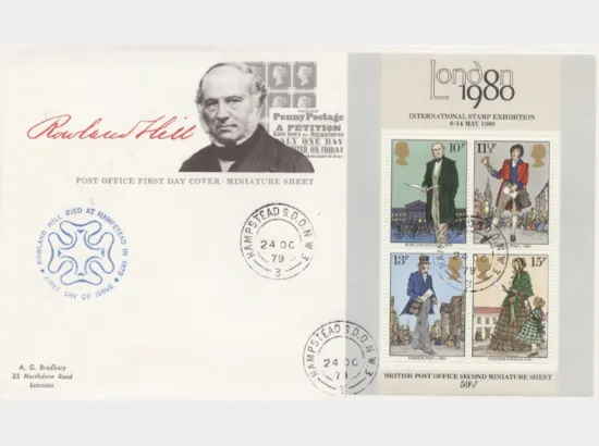 Rowland Hill: Miniature Sheet