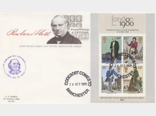 Rowland Hill: Miniature Sheet