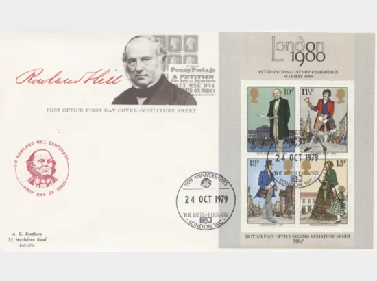 Rowland Hill: Miniature Sheet