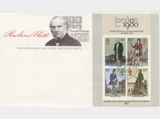 Rowland Hill: Miniature Sheet