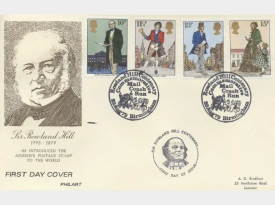 Rowland Hill: Stamps