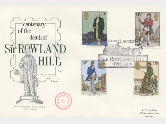 Rowland Hill: Stamps