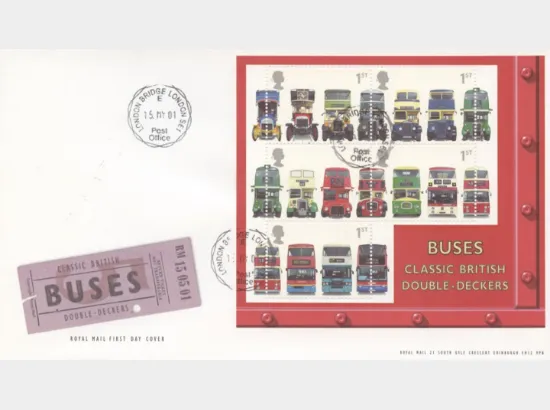 Double Decker Buses: Miniature Sheet