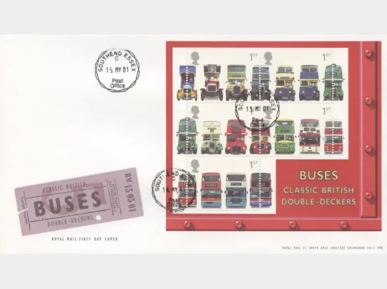 Double Decker Buses: Miniature Sheet