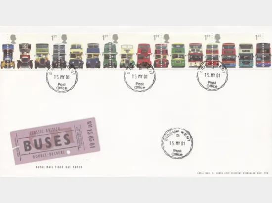 Double Decker Buses: Stamps