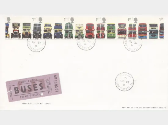 Double Decker Buses: Stamps