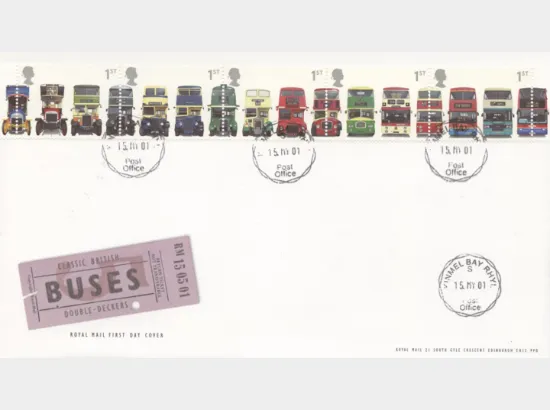 Double Decker Buses: Stamps