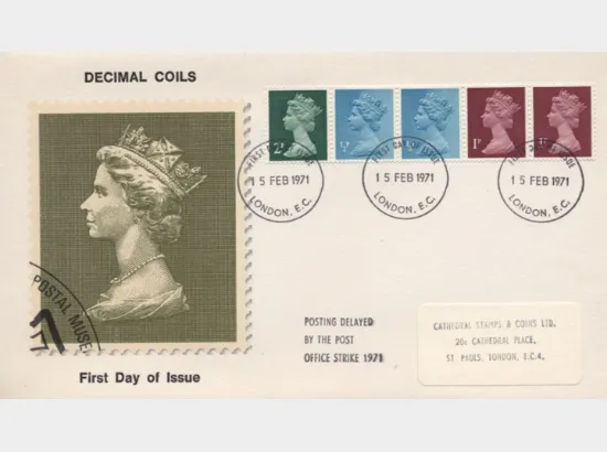 Machins: Decimal Values Coil - 5p Se-tenant