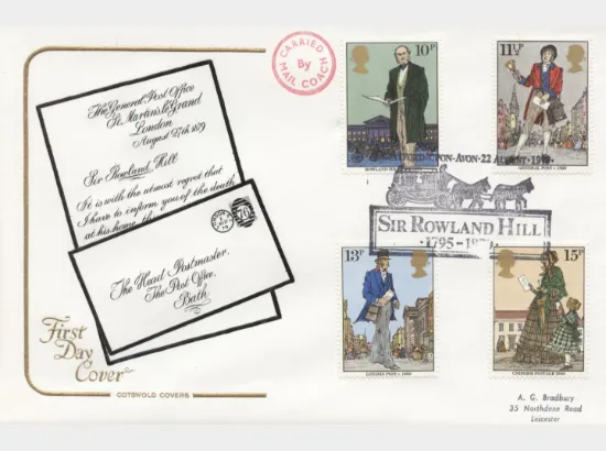 Rowland Hill: Stamps