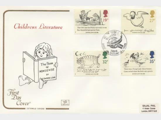 Edward Lear: Stamps