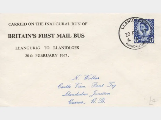 Britains First Mail Bus