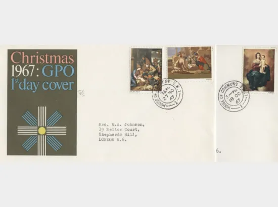 Christmas 1967 (3d & 1/6d)