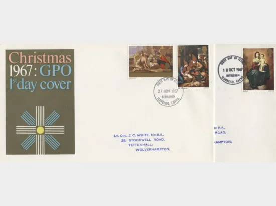 Christmas 1967 (3d & 1/6d)