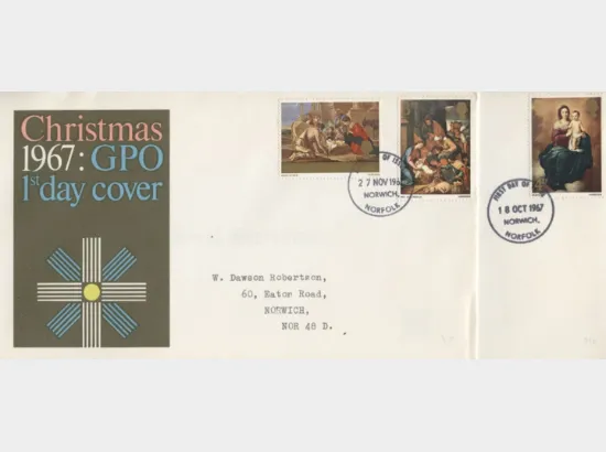 Christmas 1967 (3d & 1/6d)