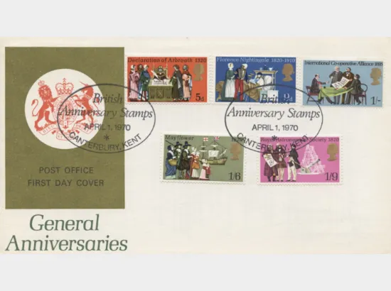 General Anniversaries 1970