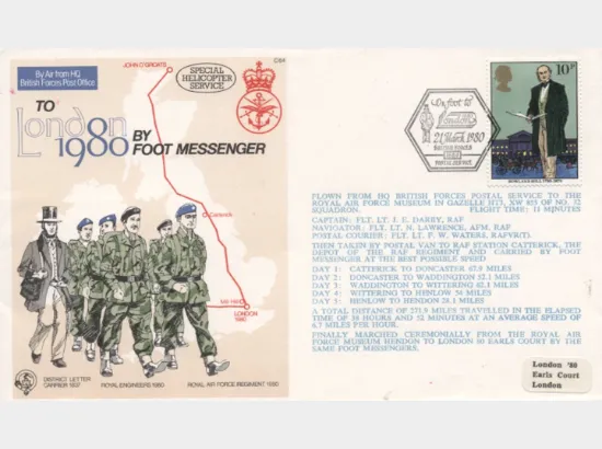 To London by Foot Messanger