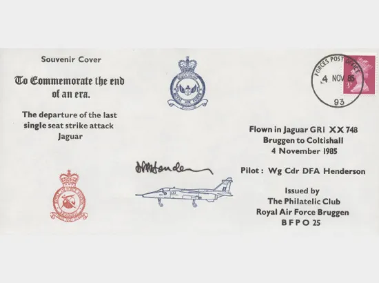 Departure of the last single seat strike attack Jaguar