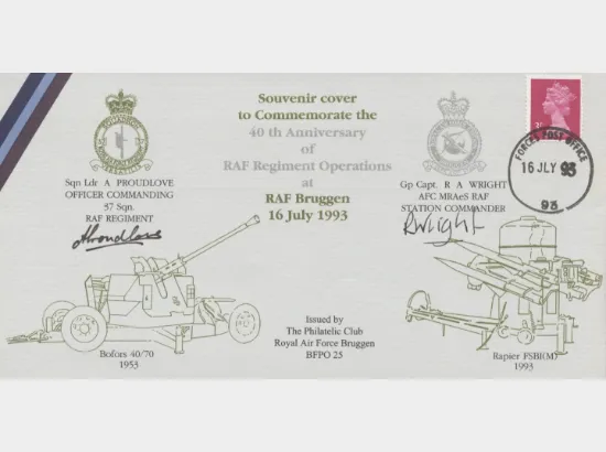 40th Anniv RAF Regiment Operation